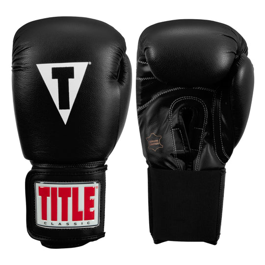 TITLE Classic Leather Elastic Training Boxing Gloves 2.0