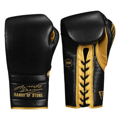 TITLE Boxing Roberto Duran Leather Sparring Boxing Gloves